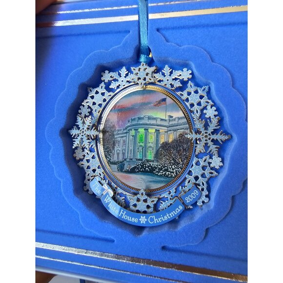 White House Grover Cleveland 2009 ornament medal glitter new president Americana - Picture 2 of 7